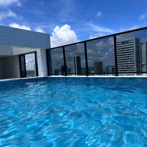 Apartamento Flat 4 Pessoas Em Boa Viagem Com Piscina, Wifi 500mbps, Localizado A 350 Metros Da Brasil